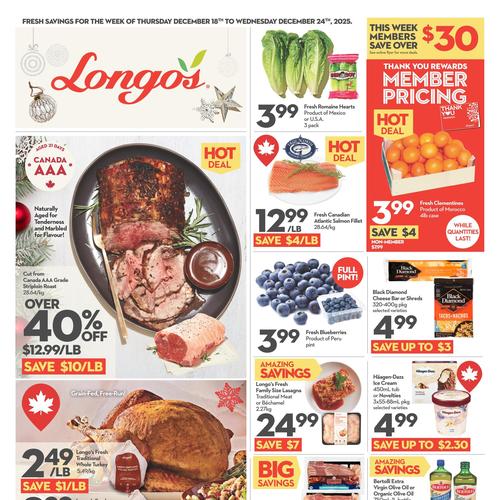 Longo's flyers valid 2025-12-18 - 2025-12-24