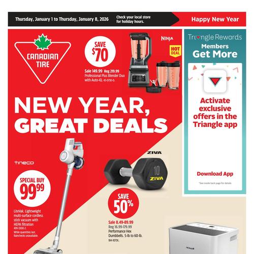 CANADIAN TIRE (ON) flyers valid 2026-01-01 - 2026-01-08