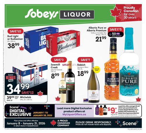 Sobeys flyers valid 2026-01-08 - 2026-01-21