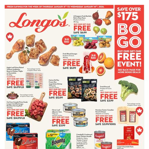 Longo's flyers valid 2026-01-08 - 2026-01-14