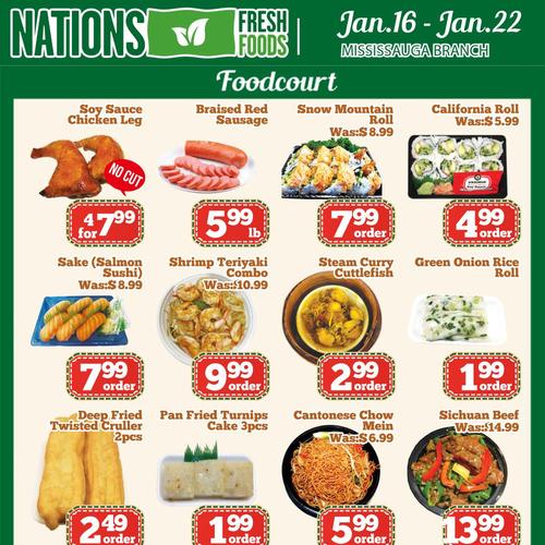 Nations 密西沙加店 Mississauga flyers valid 2026-01-16 - 2026-01-23