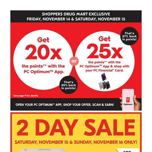 Shoppers Drug Mart (ON) flyers valid 2025-11-15 - 2025-11-20