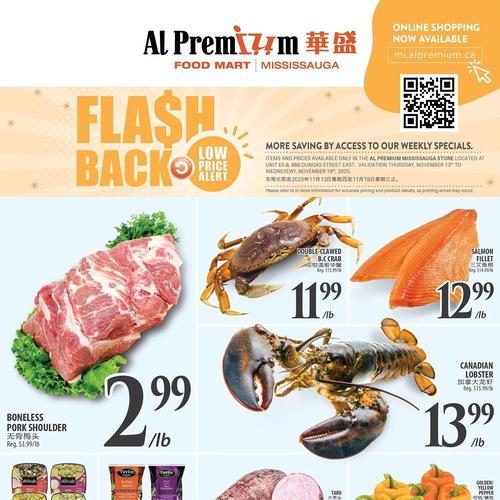 华盛超市 Mississauga flyers valid 2025-11-13 - 2025-11-19