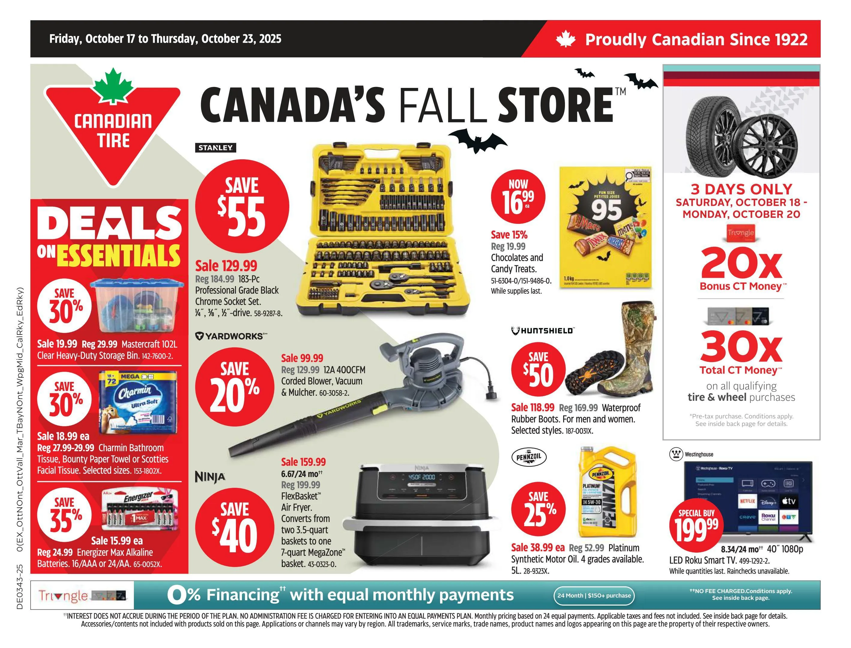 CANADIAN TIRE (ON) flyers valid 2025-10-17 - 2025-10-23