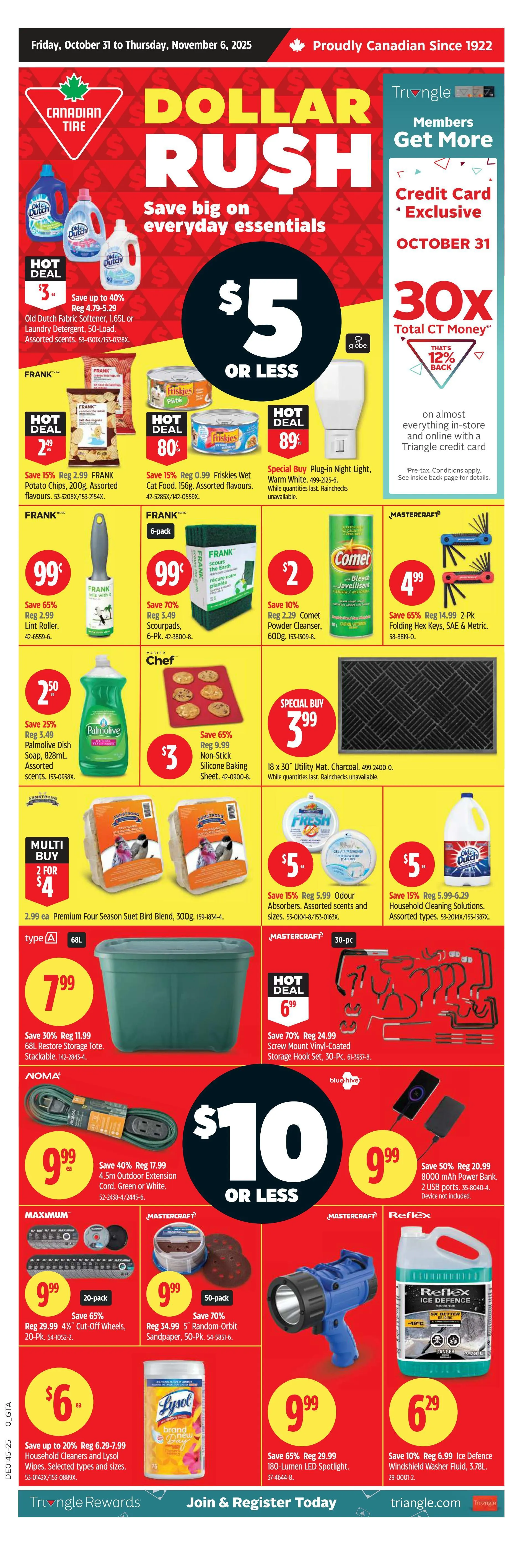 CANADIAN TIRE (ON) flyers valid 2025-10-31 - 2025-11-06