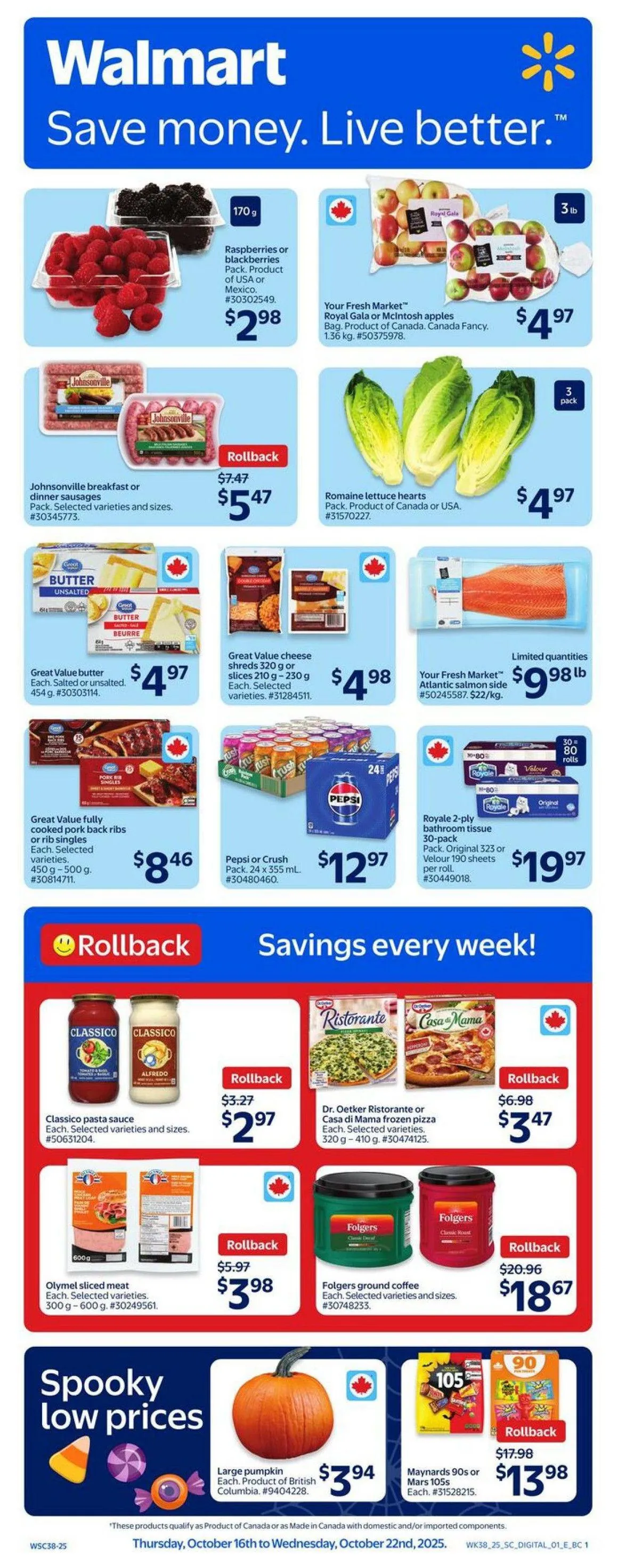 Walmart (ON) flyers valid 2025-10-16 - 2025-10-22