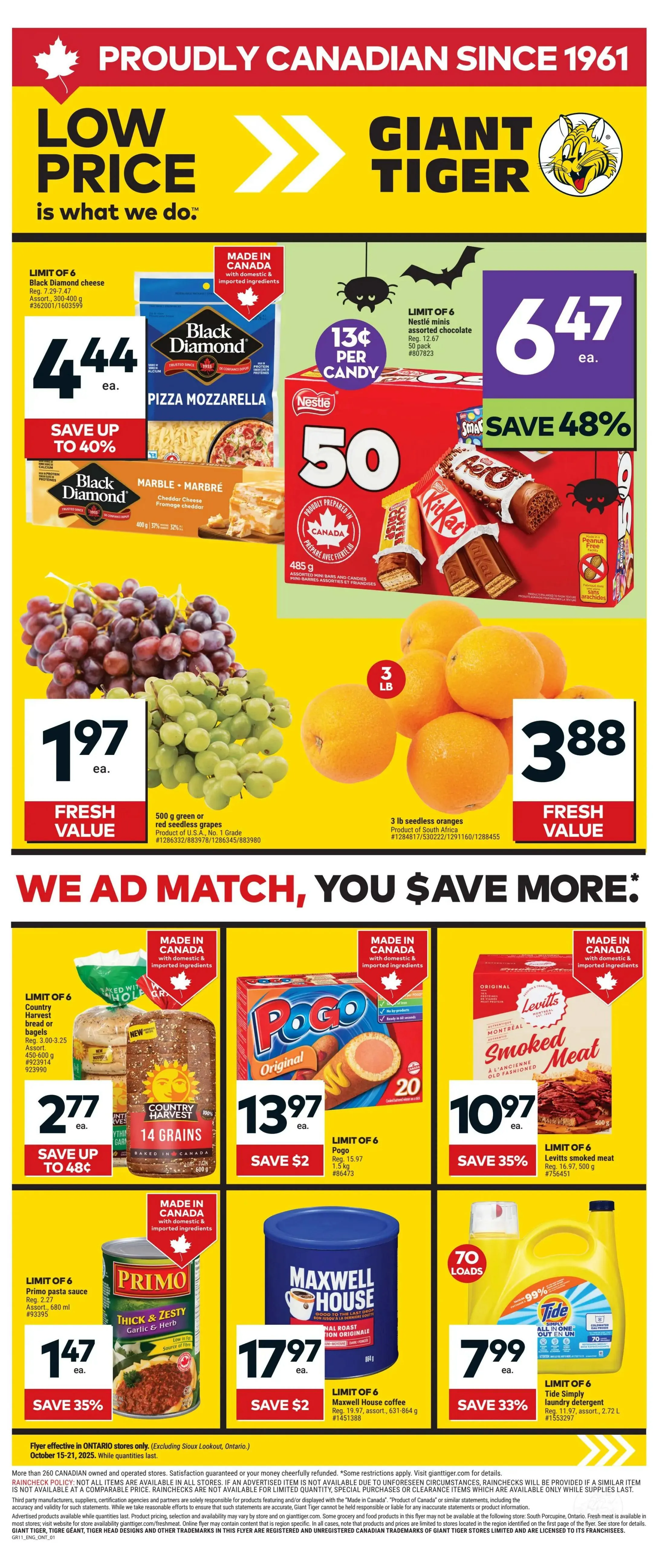 Giant Tiger (ON) flyers valid 2025-10-15 - 2025-10-21
