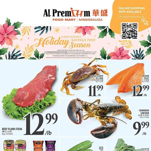 华盛超市 Mississauga flyers valid 2025-12-04 - 2025-12-10
