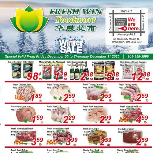 华威超市 Brampton flyers valid 2025-12-05 - 2025-12-12