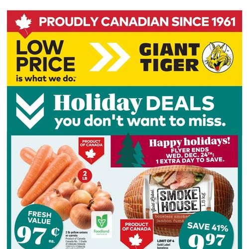 Giant Tiger (ON) flyers valid 2025-12-17 - 2025-12-24