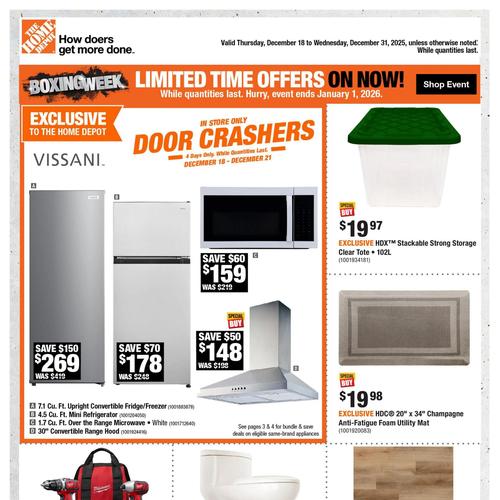 Home Depot (ON) flyers valid 2025-12-18 - 2025-12-31