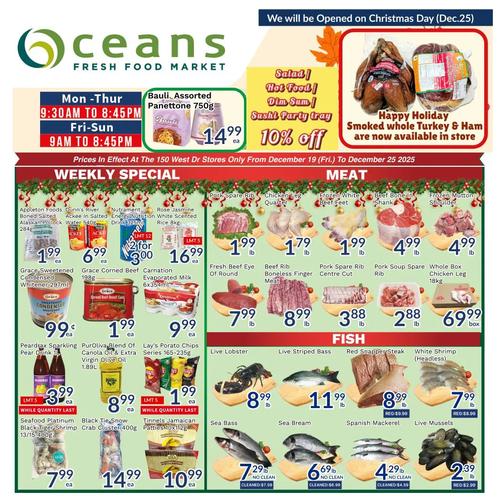 Oceans 150 West 店 Brampton flyers valid 2025-12-19 - 2025-12-26