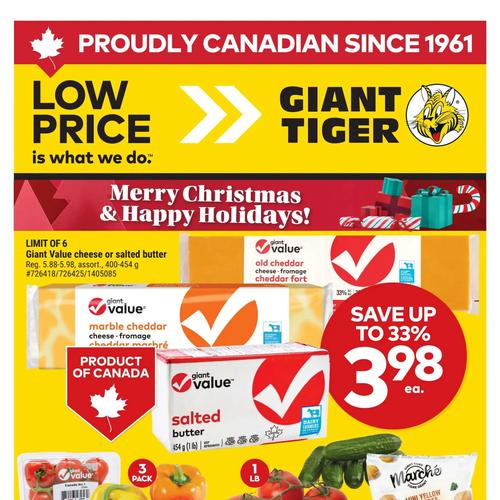 Giant Tiger (ON) flyers valid 2025-12-25 - 2025-12-30