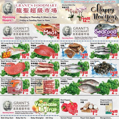 龙圣超市 Mississauga flyers valid 2026-01-02 - 2026-01-09