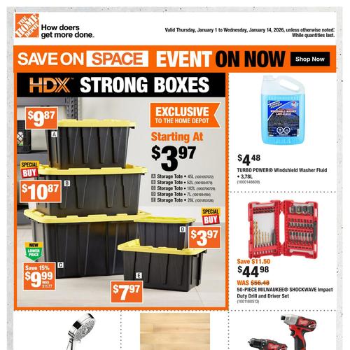 Home Depot (ON) flyers valid 2026-01-01 - 2026-01-07