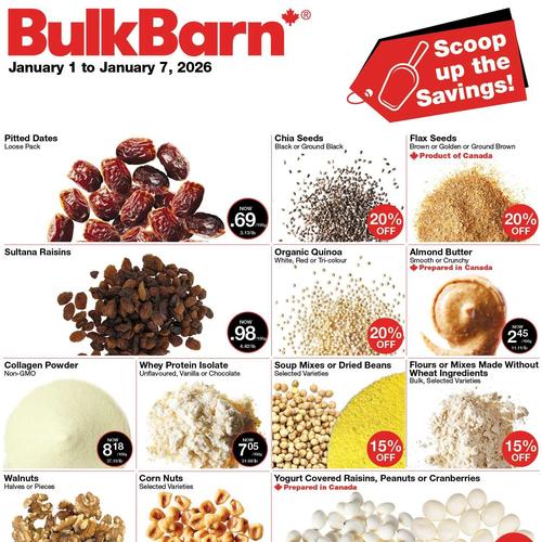 Bulk Barn flyers valid 2026-01-01 - 2026-01-07