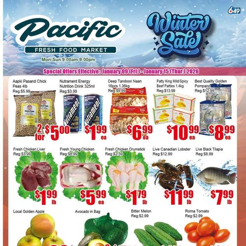  Pacific Fresh Food Mart Pickering flyers valid 2026-01-09 - 2026-01-16