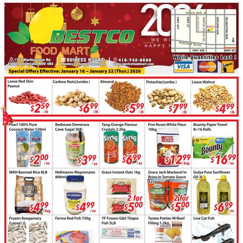 鸿华超市 Etobicoke flyers valid 2026-01-16 - 2026-01-23