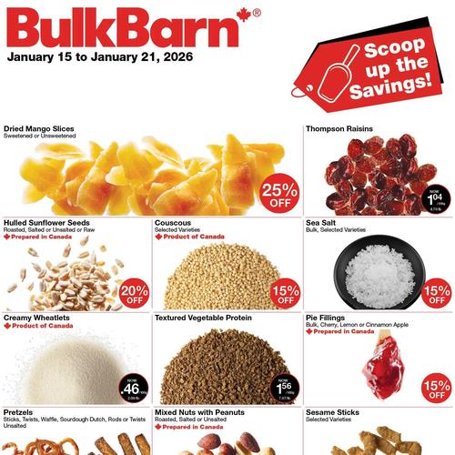 Bulk Barn flyers valid 2026-01-15 - 2026-01-21
