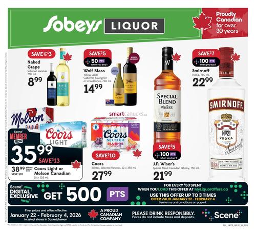 Sobeys flyers valid 2026-01-22 - 2026-02-04