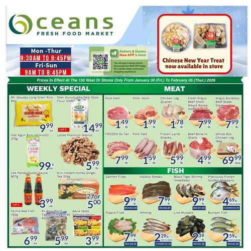 Oceans 150 West 店 Brampton flyers valid 2026-01-30 - 2026-02-06