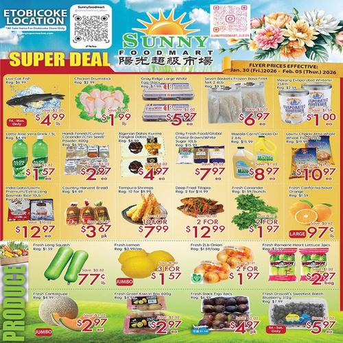 阳光超市 Etobicoke flyers valid 2026-01-30 - 2026-02-06