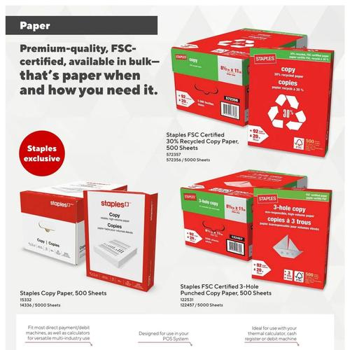 Staples 安大略 Richmond Hill flyers valid 2026-02-06 - 2026-02-20