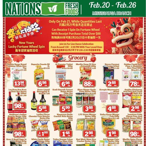 Nations 密西沙加店 Mississauga flyers valid 2026-02-20 - 2026-02-27