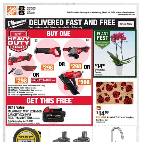 Home Depot (ON) flyers valid 2026-02-26 - 2026-03-18