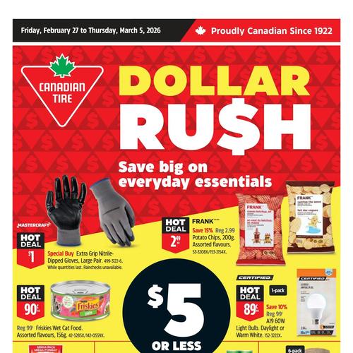 CANADIAN TIRE (ON) flyers valid 2026-02-27 - 2026-03-05