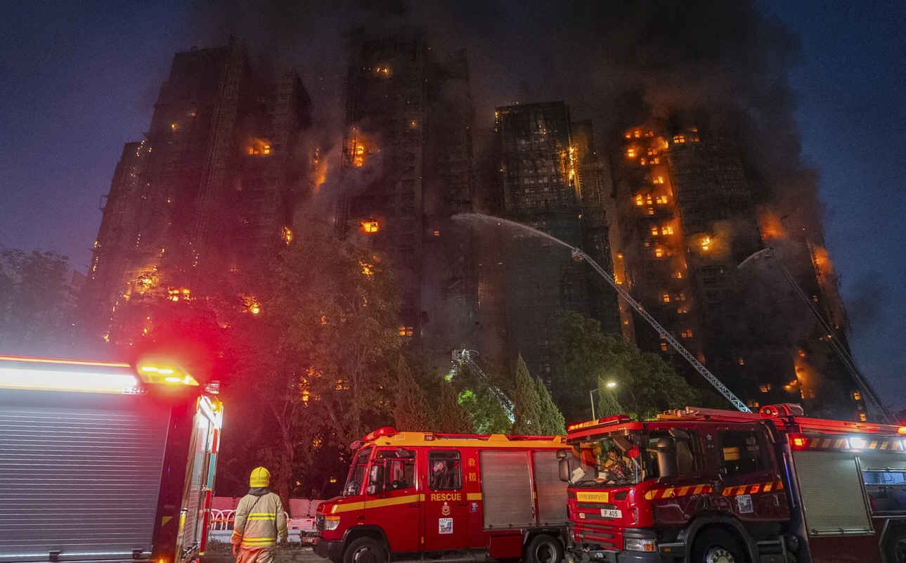 香港冲天大火死伤严重　加拿大华人悲恸难眠